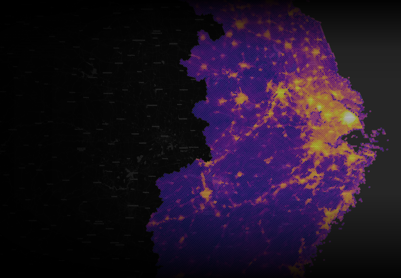 Static similarity map of East China